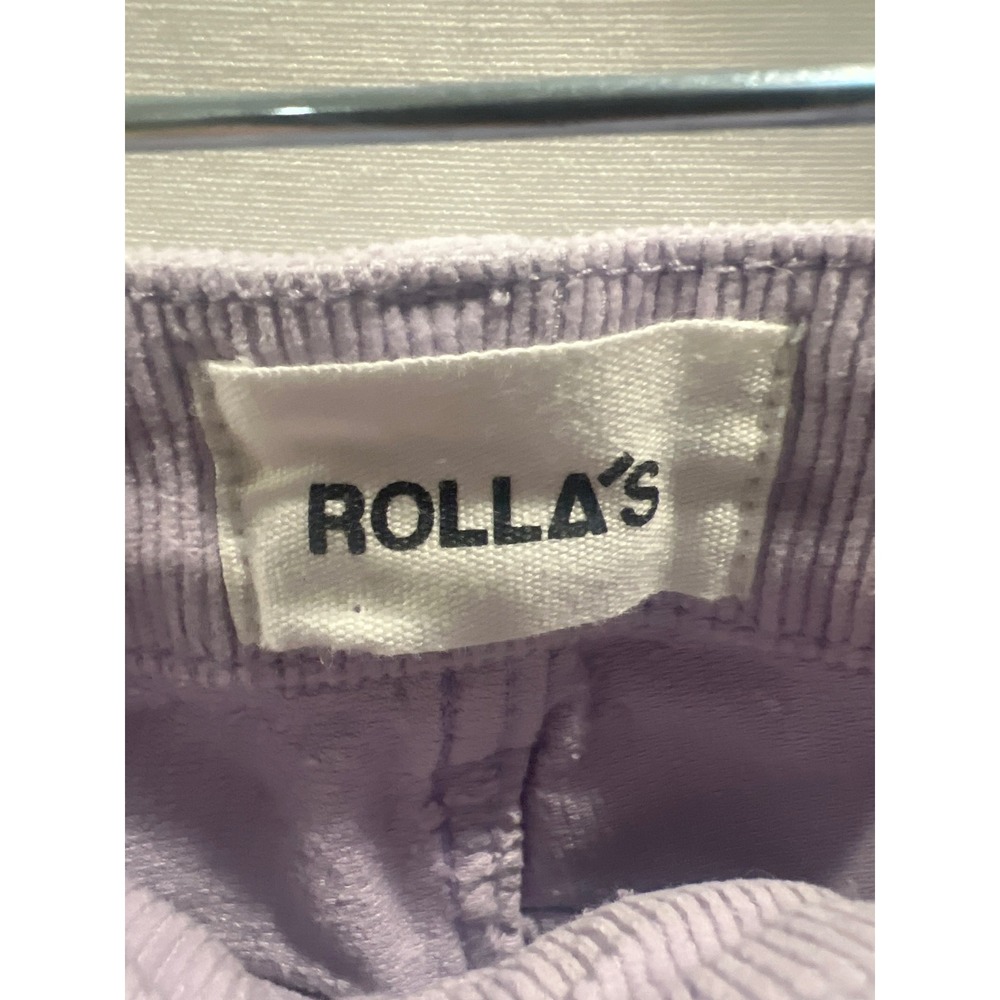 Rollas Eastcoast Flare Corduroy High Rise Pants Lavender Purple 24 14318 - Picture 5 of 8
